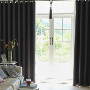 [NS홈쇼핑]뷰하우스 원톤 멜란지 100프로 아일렛 암막커튼 슈퍼특대형..[30410365]