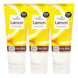 엘지 온더바디 더내추럴 클렌징 폼 지성용 산뜻한 레몬 200g X 3개
