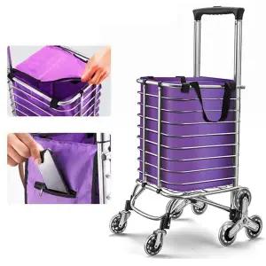 [최신형]계단도 막오르는 8륜 장바구니캐리어 쇼핑카트