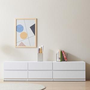 [스코나] 디스트 2000 2단 서랍 거실장 2종세트 티비다이 TV장