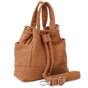 캐주얼 가벼운 골덴 버킷백 미니 크로스백 K22807