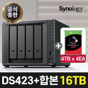 시놀로지 나스 DS423+ 4bay 아이언울프 하드디스크 4TBX4EA NAS 합본