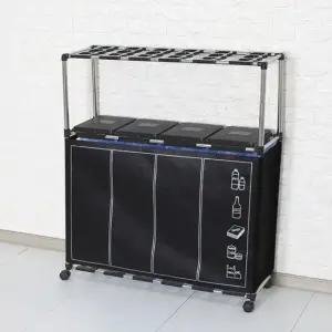 커버형 분리수거함 4P 2단 휴지통 가정용 재활용 쓰레기통