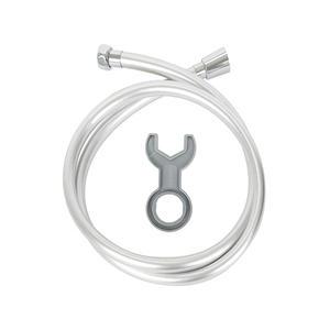 두진바스 꼬임방지 튜브형 샤워호스 1.5M 실버, 1개