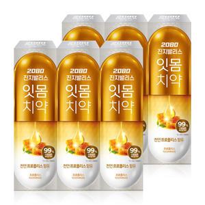 2080 진지발리스 프로폴리스 치약 120g x 6개