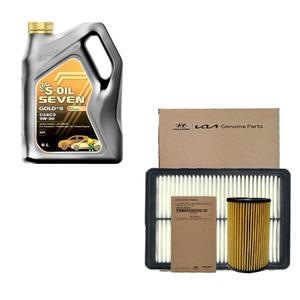 카니발 4세대 KA4 디젤 에스오일 세븐골드 C2/C3 5W30(6L)순정 필터 엔진오일세트