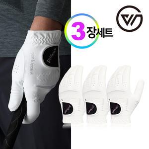 골프웰 남성 극세사원단 골프장갑 3장 1세트(GW-GV02)