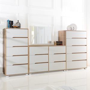 장인가구 시클리 화이트 서랍장세트(착불)