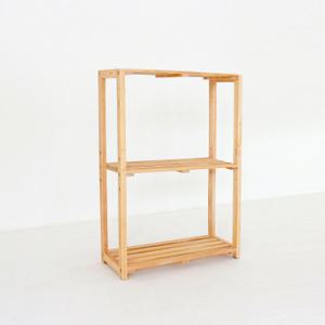 에코상사 고무나무 원목 틈새 수납 3단 선반 대