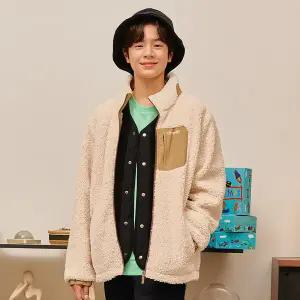 [오션스카이] [2color]공용 하이넥 양털 집업