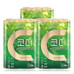 코디 에코그린 바스티슈 30M 30롤x3팩 /두루마리 휴지