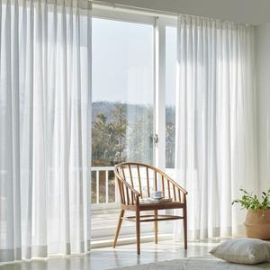 [NS홈쇼핑]뷰하우스 산들 나비주름 린넨 쉬폰 속커튼 맞춤커튼[32660370]