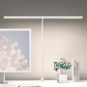 플랜룩스 LED 와이드 스탠드 조명 집게형 클램프 공부 책상 스탠드 조명