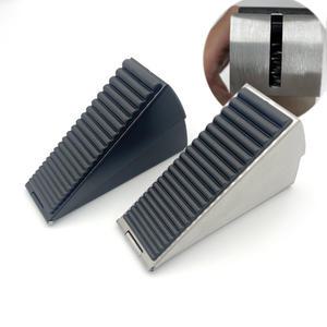 스텐 스프링 도어스토퍼(높이조절) / 출입문 하부 홀더 문고정 고임목 버팀목 지지대 스톱퍼 말굽 말발굽