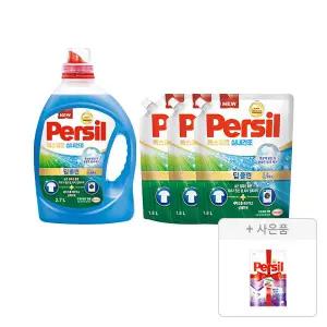 퍼실 엑스퍼트 실내건조 2.7L, 1개 + 리필 1.8L, 3개 + 증정(퍼실 300ml, 1개)