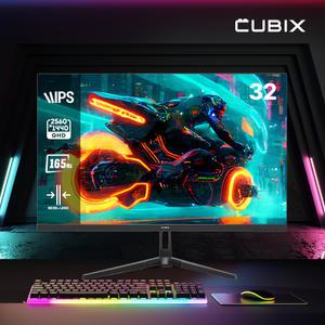 큐빅스 LG IPS 패널 QHD 32인치 모니터 165Hz 게이밍 CX320Q165