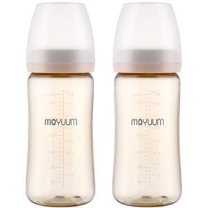 모윰 PPSU 노꼭지 올인원 젖병, 베이지, 270ml, 2개