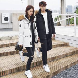 여성 남성 가을 겨울 오리털 패딩 라쿤 롱패딩