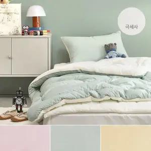 [파르페][파르페by알레르망] 푸딩 60수 고밀도면 밍크극세사 키즈차렵이불 S/SS