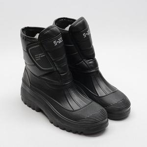 [디아]남자 겨울 가죽 방수 방한 기모 찍찍이 미들부츠 5cm