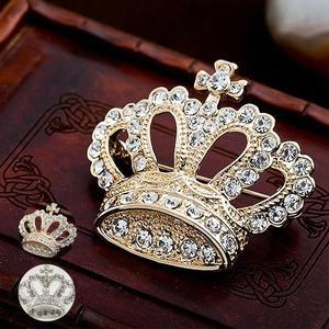 [스마트보이](3개세트)WA0196 패션 크라운 브로치 왕관 브로치 뱃지 2종