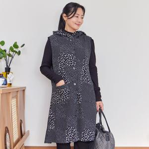 23FW01-2 / 어게인 후드 VEST / 엄마옷 / 빅사이즈 / 할머니옷 / 실버다이아몬드