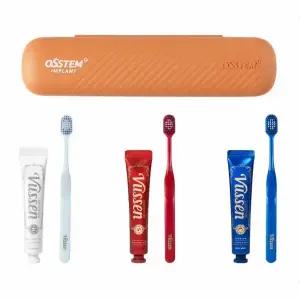 오스템 뷰센 휴대용 양치키트(기능성치약40g + 칫솔) 10개