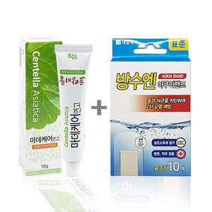 퍼슨 마데케어 연고 10g 1개 방수엔 표준형 10매 흉터 연고 set 호랑이풀 가정용