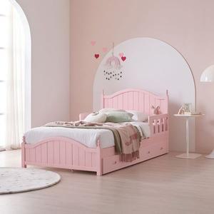 [상일리베가구] 루이즈 공주 원목 수납 침대 S(본넬매트리스)..[33334249]