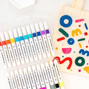 민화샵 패브릭 아크릴 마카 보드 펜 6색 12색 24색