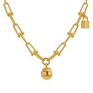 갤러리아 여자 순금 목걸이 체인 링크 볼 락 24K 37.5g 18K장식