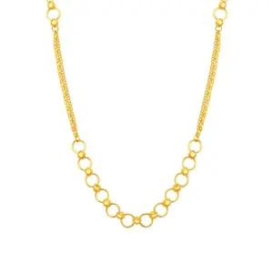 갤러리아 여자 순금 목걸이 써클 꽃 체인 24K 11.25g 18K장식