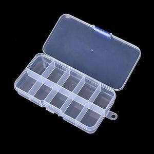 [OFL74M3R]투명 그리드 보관함 비즈함 파츠함 데일리 약통