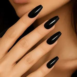 붙이는네일 컬러 단색 네일팁 코핀 오발 연장팁