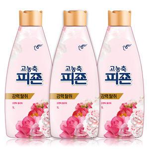 고농축 피죤 강력탈취 섬유유연제 로맨틱 플라워 1L x 3개