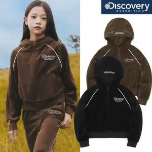 [디스커버리키즈](타임스퀘어점패션관)[정상가 99,000원] 겨울까지 입는 여아 벨루어 후드 자켓 DKTR55046