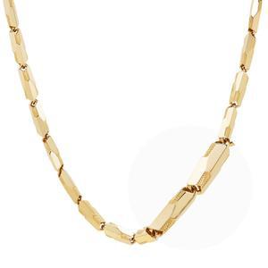 갤러리아 남자 18K 금 목걸이 유니크 대나무 체인