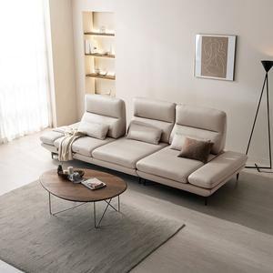 [다우닝]클레프 4인 스윙 전체 천연가죽 소파