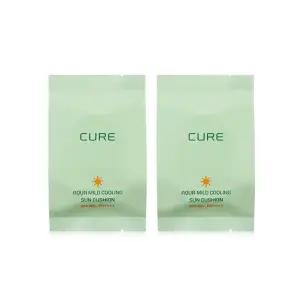 김정문알로에 큐어 아쿠아 마일드 쿨링 선쿠션 25g [리필2개]