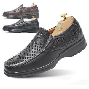 남성 소가죽 망사 로퍼 구두 컴포트화 여름 통풍화 남자 신발 샌들 5074