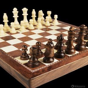 원목 체스게임 가족 보드게임 휴대용 접이식 수납 자석 체스판