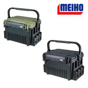 메이호 태클박스 올블랙 그린투톤 VS-7095N 낚시케이스 에기박스