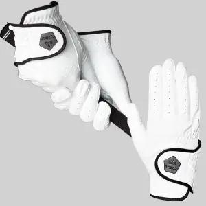 클래식 화이트 남성 골프장갑 왼손 오른손 양손 땀,비에 강한 고급 합피 파크골프