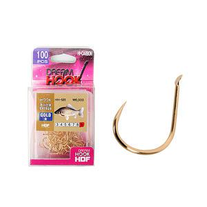 해동 드림훅 경기전용 붕어무미늘침 금색 100개입 붕어낚시바늘
