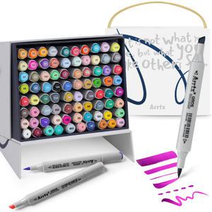 아트엑스 OROS 브러시 디자인 마카펜 80색 세트