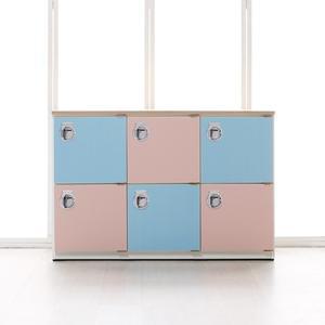 [히트가구] H61421 2단 6칸 사물함 1190x800 1color (착불)