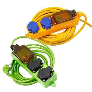 에이케이라온 2구 산업용 콘센트 방우형 멀티탭 누전차단기 작업 연장선 RAK-NC16-H