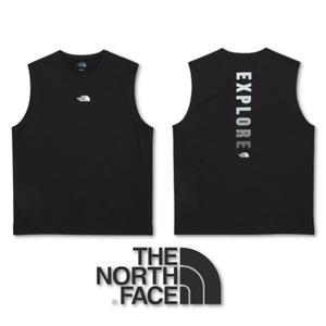 (정품) 노스페이스 민소매 남성 워터 프레쉬 슬리브리스 편안한  NT7VQ02J_BLK