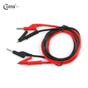 [XBI187K4]바나나 케이블 1set 악어 일체형 Red Black