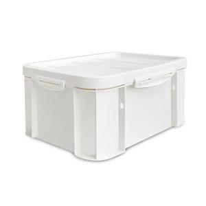 플라팜 탱크 밀폐 리빙박스, 아이보리, 26L, 1개